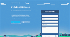 Desktop Screenshot of myautismclinic.com